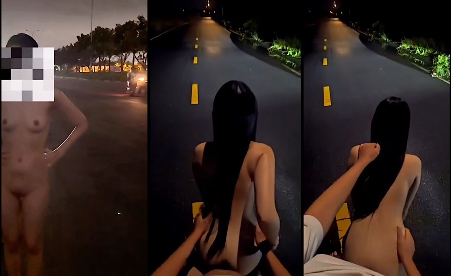 Public phô dâm đẳng cấp . Em gái Thủ Đức trần truồng hồn nhiên bú cu giữa quốc lộ càng nhiều người nhìn em càng nứng