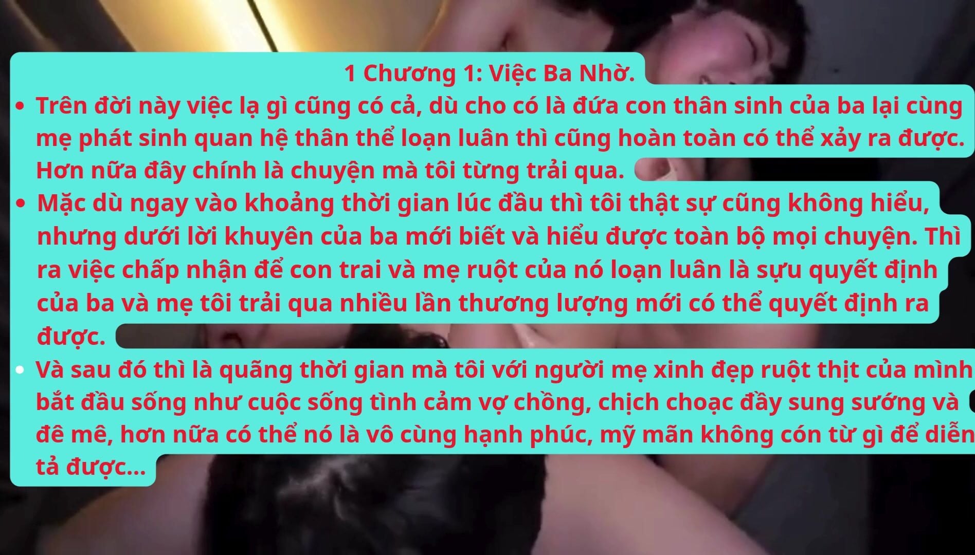 Truyện Sex: Con thay ba chịch má