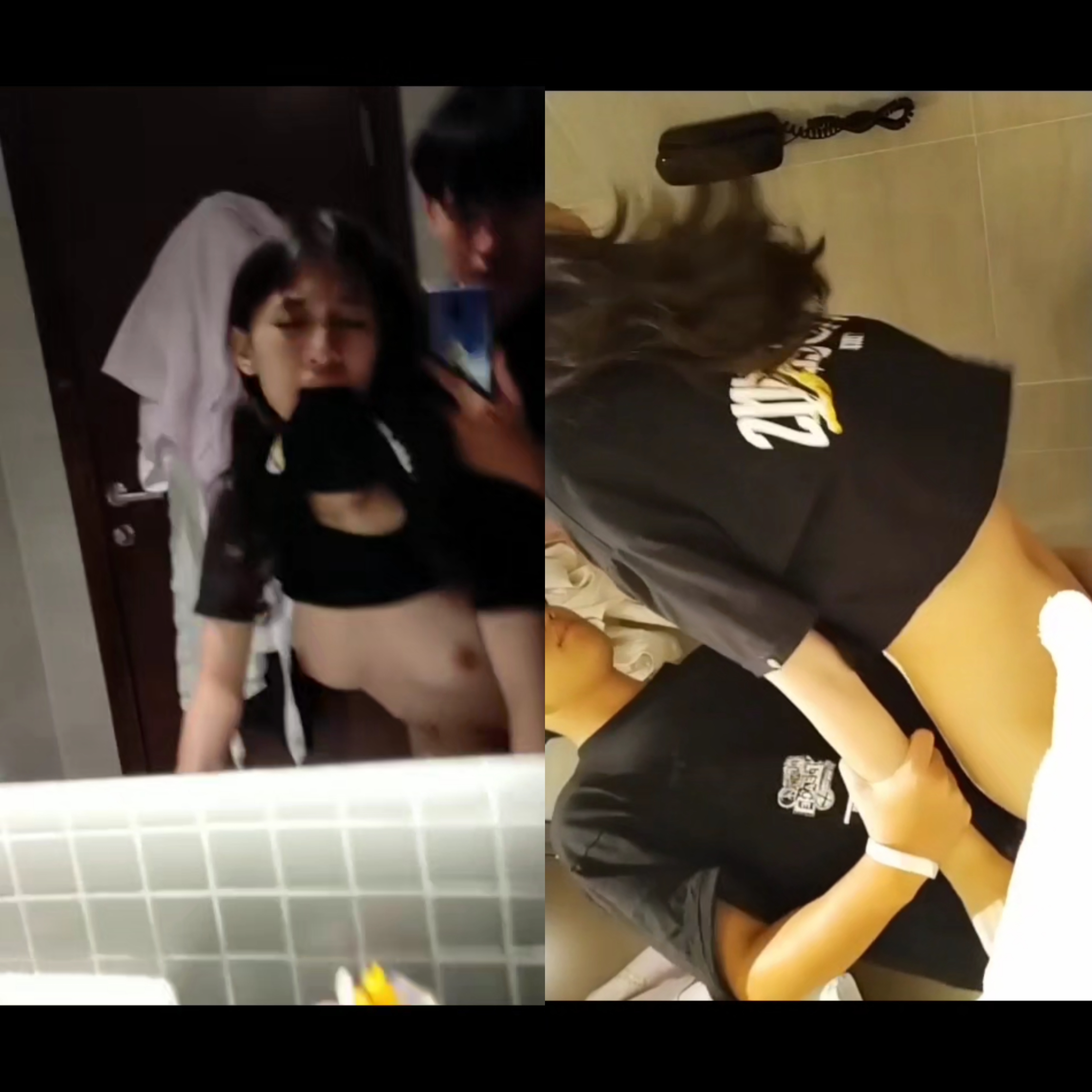 Anh em họ trốn ba mẹ vào toilet đụ nhau